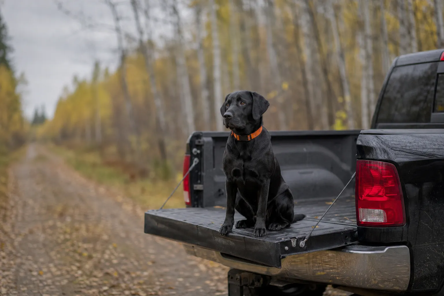 Labrador Retriever working grouse cover